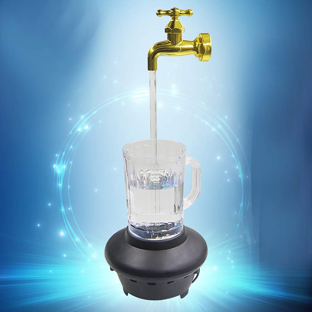 Fontaine de table d'intérieur, tasse à robinet magique de bureau avec lumière LED - 47 cm X 18 cm