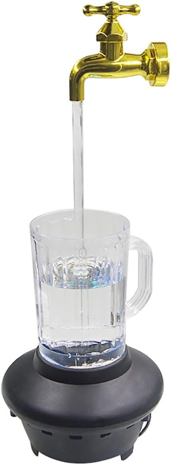 Fontaine de table d'intérieur, tasse à robinet magique de bureau avec lumière LED - 47 cm X 18 cm