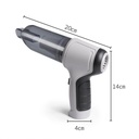 Aspirateur multifonctions portable rechargeable pour voiture et maison-Gris