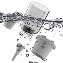 Aspirateur multifonctions portable rechargeable pour voiture et maison-Gris