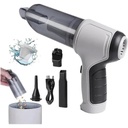 Aspirateur multifonctions portable rechargeable pour voiture et maison-Gris