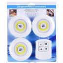 Lot De 3 Spots Led Sans Fils Avec Télécommande