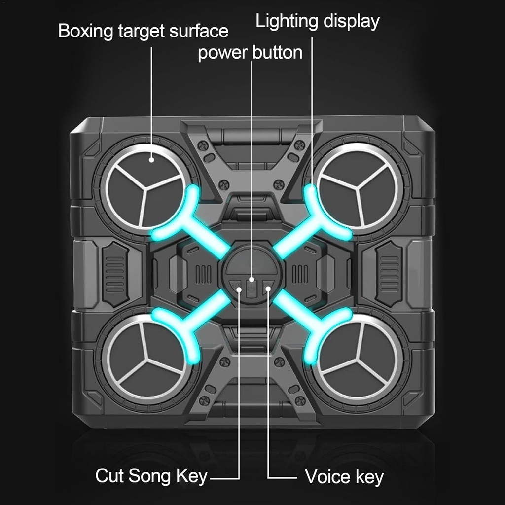  Machine de Boxe Musicale Rechargeable Intelligente Avec Bluetooth 