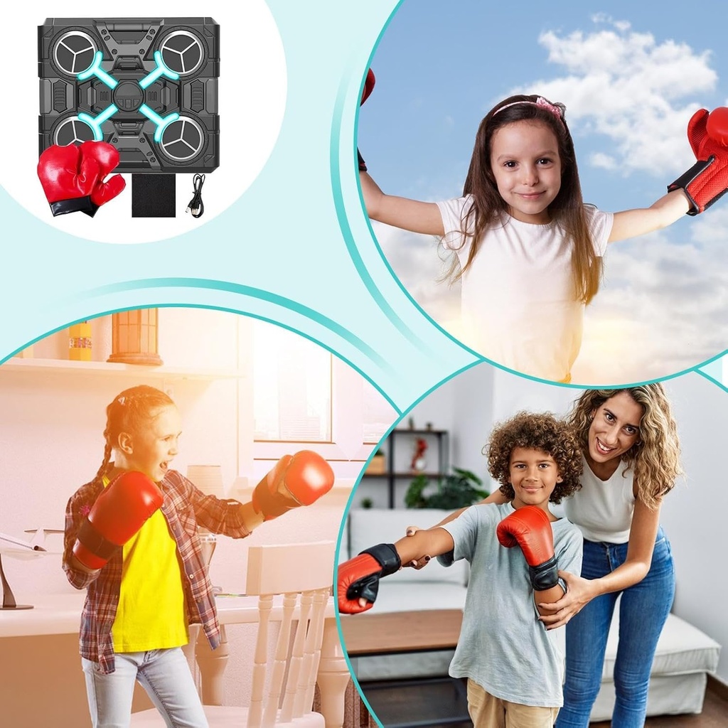  Machine de Boxe Musicale Rechargeable Intelligente Avec Bluetooth 