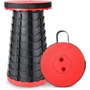 Tabouret Télescopique Pliant Rouge Portable 