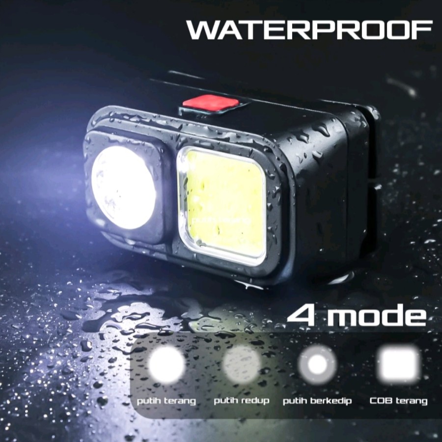 Torche Lampe Frontale LED - Rechargeable USB
