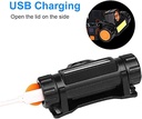 Lampe Frontale de Pêche LED Rechargeable 2 Modes USB