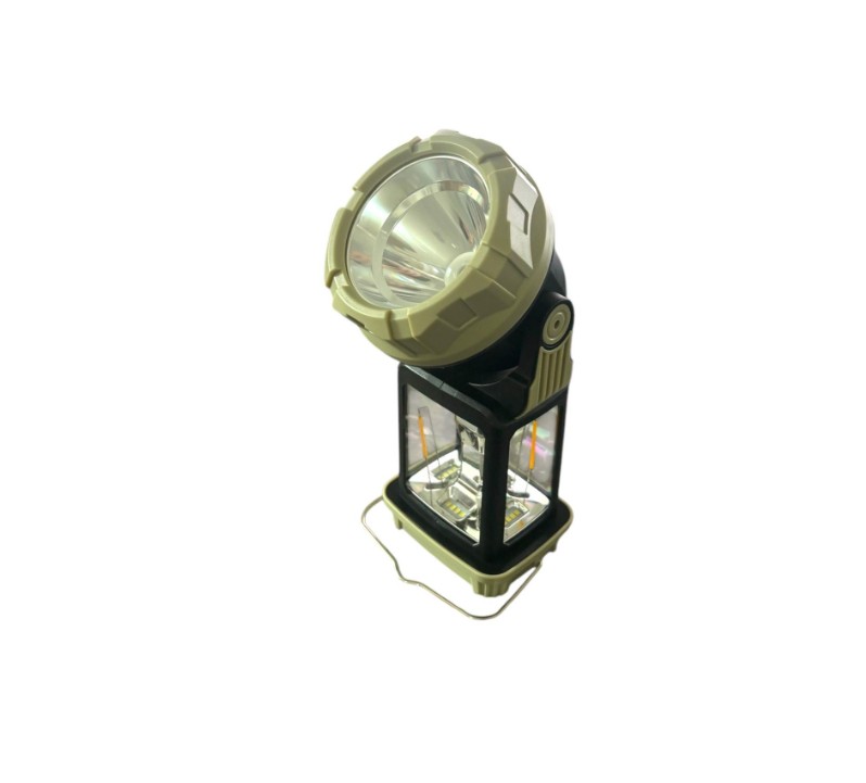 Lampe de Poche LED & Lanterne 2 en 1 – Pivotante 180°, Recharge Solaire & USB-C, IP44 :
