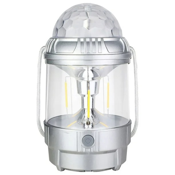 Lampe LED de Scène Multifonction 2en1 20W Rechargeable Argentée