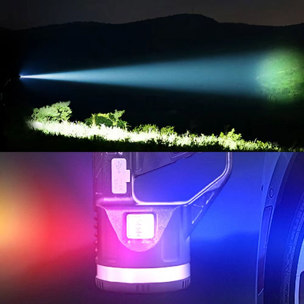Projecteur LED Rechargeable W5173 6 Modes USB-C IPX5 Avec Trépied