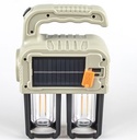  Lampe Solaire Portative Multi-Lumières 38W – Rechargeable, 3 Sources Lumineuses, USB Type-C, Power Bank