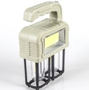  Lampe Solaire Portative Multi-Lumières 38W – Rechargeable, 3 Sources Lumineuses, USB Type-C, Power Bank