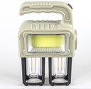 Lampe Solaire Portative Multi-Lumières 38W – Rechargeable, 3 Sources Lumineuses, USB Type-C, Power Bank