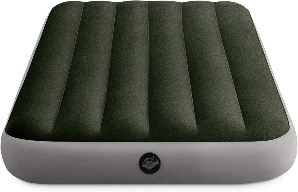 INTEX Matelas Gonflable  Classic Downy – 1.5 Personnes - Vert