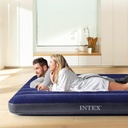 INTEX Matelas Gonflable Classic Downy 2 Personnes  152 cm x 203 cm x 25 cm / Référence : #64759