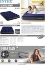 INTEX Matelas Gonflable Classic Downy 2 Personnes  152 cm x 203 cm x 25 cm / Référence : #64759
