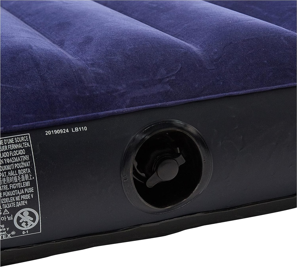 INTEX Matelas Gonflable Classic Downy 2 Personnes  152 cm x 203 cm x 25 cm / Référence : #64759