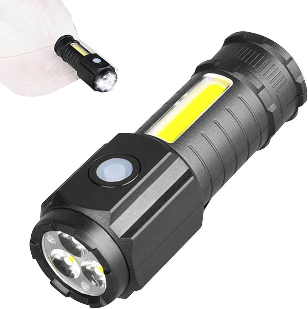 Mini Lampe Torche LED Rechargeable USB
