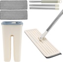 Vadrouille Balai de Nettoyage Pliable avec Seau MOP