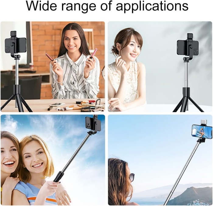 Perche à Selfie avec Télécommande et Trépied Avec LED Light