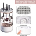 Nettoyeur Automatique de Pinceaux de Maquillage En Blanc