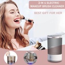 Nettoyeur Automatique de Pinceaux de Maquillage En Blanc
