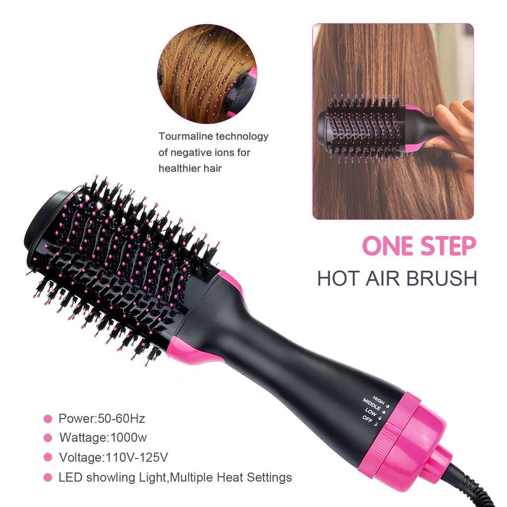 Brosse Cheveux 3 en 1 Soufflante & Lissante One Step 1200W