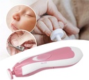 Lime à Ongles Électrique Rose Pour Bébé – 6 Têtes Interchangeables – Lumière LED 