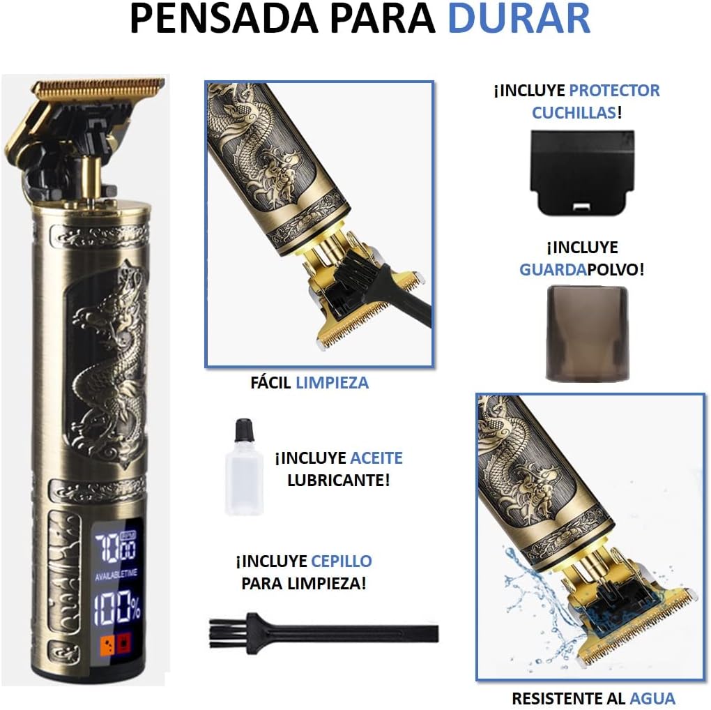DALING Tondeuse Cheveux Rechargeable Professionnelle Avec Ecran LCD
