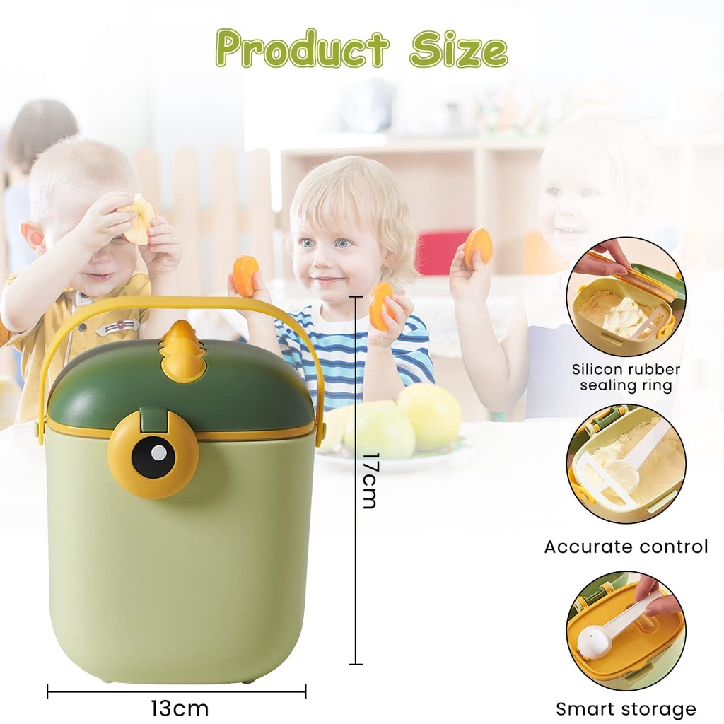 Boîte Alimentaire Sans BPA – Motif Dinosaure Vert