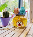 Gourde Enfant Jaune 1000 ml Sans BPA – Motif Lapin & Ours