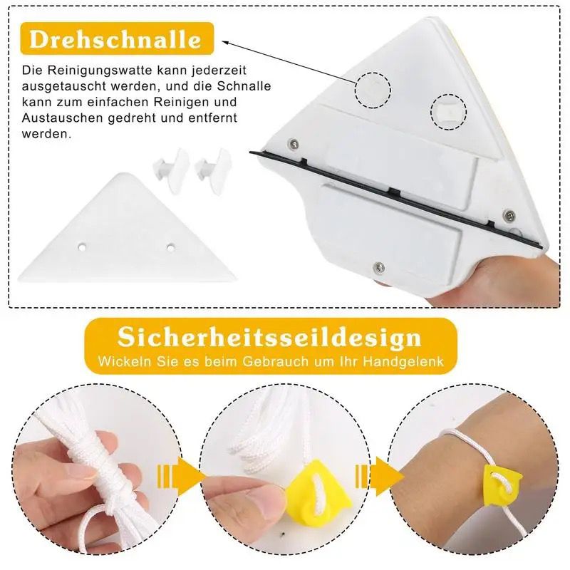 Brosse Magnétique à Double Face pour le Nettoyage des Fenêtres