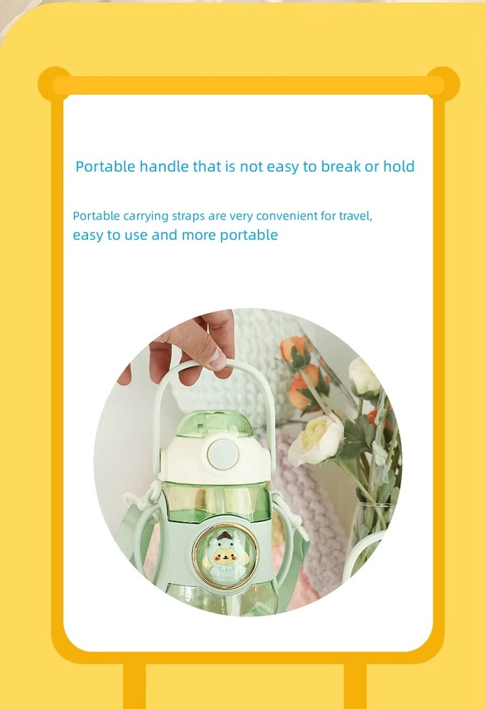 Gourde Enfant Verte Avec Paille Intégrée – 700 ml