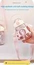 Gourde Enfant Rose Avec Paille Intégrée – 700 ml