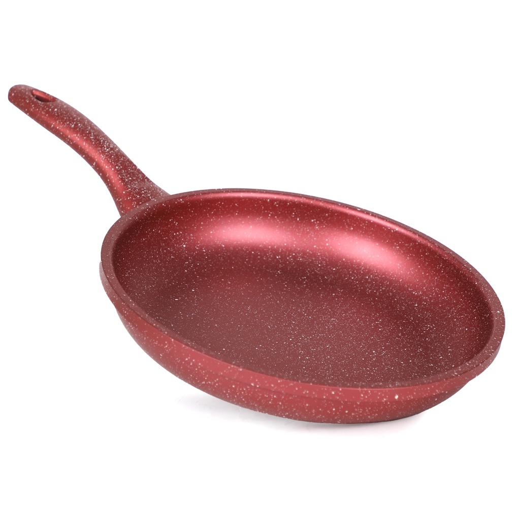 Hascevher Batterie de cuisine Granite 17 pièces-Rouge