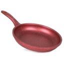 Hascevher Batterie de cuisine Granite 17 pièces-Rouge