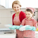 Paire Gants  de Lavage réutilisables en Silicone 
