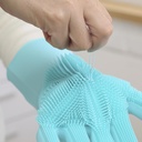 Paire Gants  de Lavage réutilisables en Silicone 