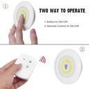 Lot De 3 Spots Led Sans Fils Avec Télécommande