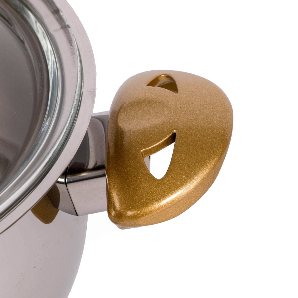 Service Inox Hascevher 18 pièces Doré