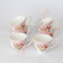 Service café en porcelaine 9 pièces pour 6 personne-0