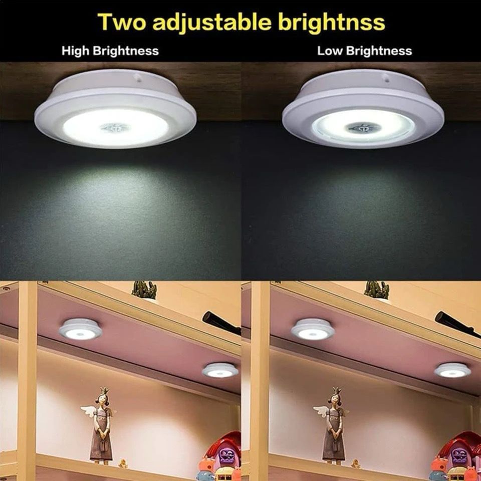 Lot De 3 Spots Led Sans Fils Avec Télécommande