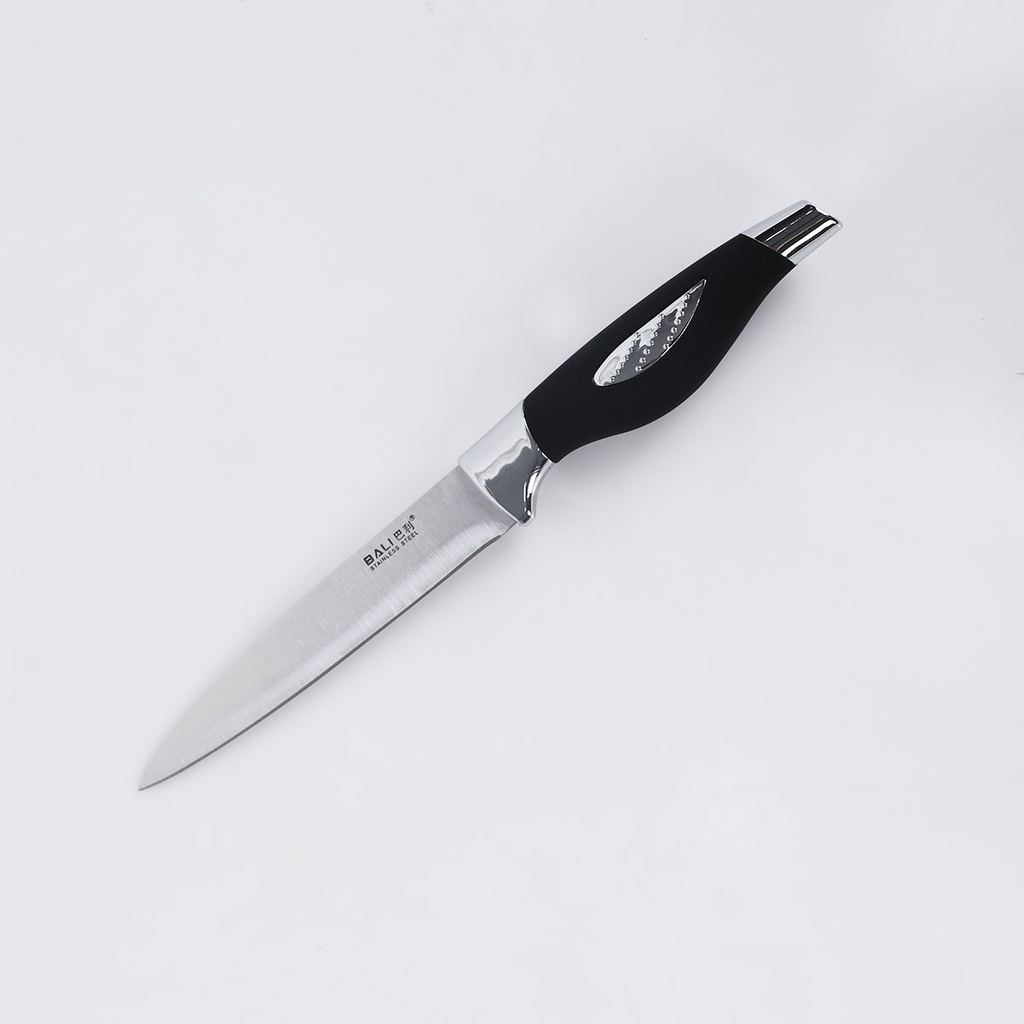 Ensemble De Couteaux De Cuisine Avec Support 8 Pièces-Noir