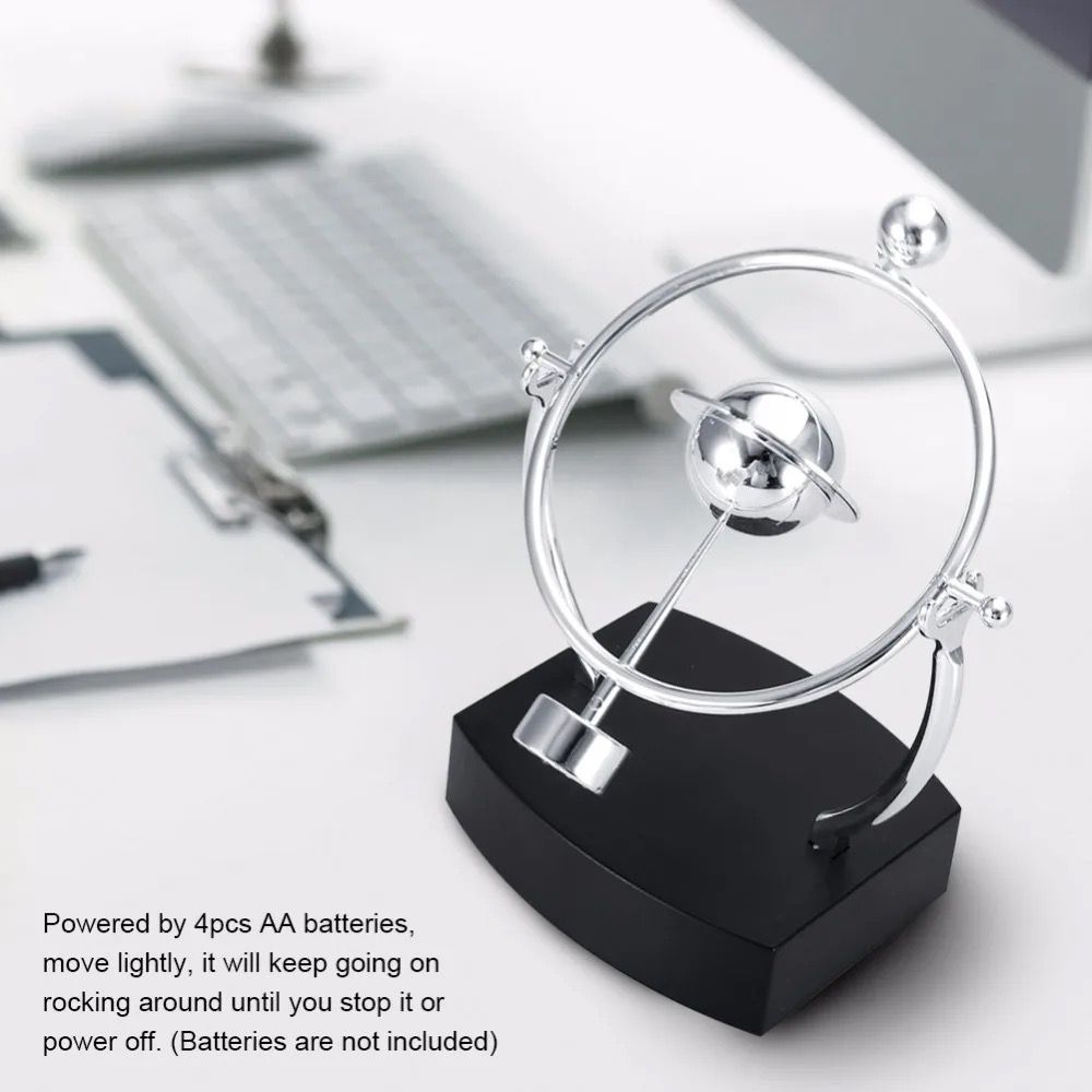 Jouet d'art scientifique pour décor de bureau - Pendule de Newton 18 cm X 14 cm-Motif 1