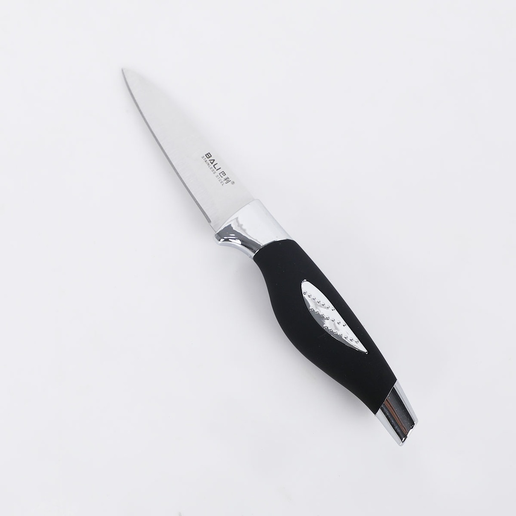 Ensemble De Couteaux De Cuisine Avec Support 8 Pièces-Noir