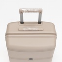 Série de 3 Valises en PP Incassable FENIX Beige Roues Amovibles 360°