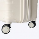 Série de 3 Valises en PP Incassable FENIX Blanc Ivoire