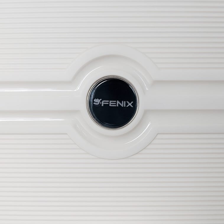 Série de 3 Valises en PP Incassable FENIX Blanc Ivoire
