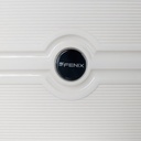 Série de 3 Valises en PP Incassable FENIX Blanc Ivoire