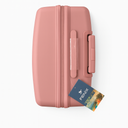 Série de 3 Valises en PP Incassable FENIX Rose Roues Amovibles 360°